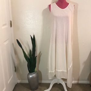 Eileen Fisher Sleepwear- Silky Cotton White Gown
